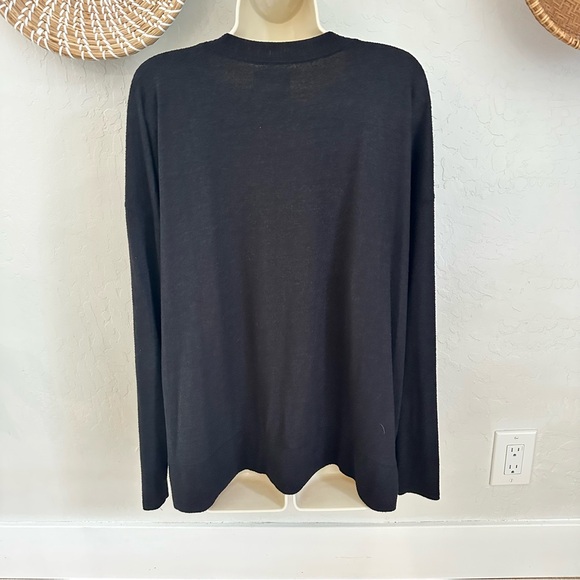 Lucky Brand Black Knit Long Sleeve Top. Size XL - Picture 3 of 16